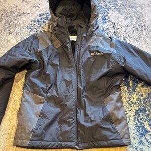 Columbia Charcoal Hooded Jacket Excellent Condition Size M